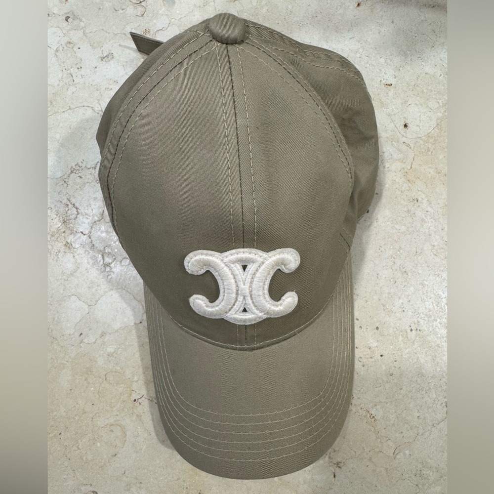 Pre loved celine cap in beige